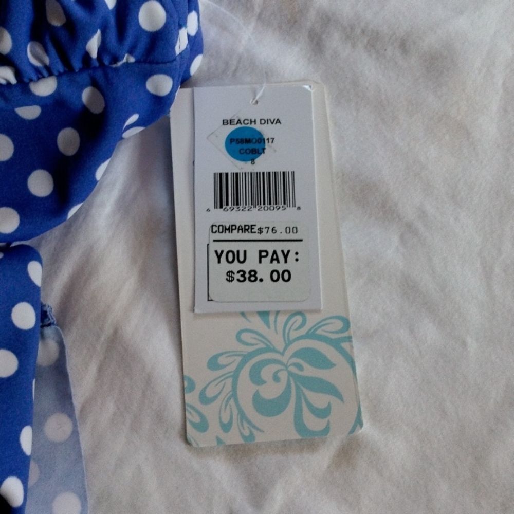 Beach Diva one piece swim suit size 8 - Picture 4 of 10